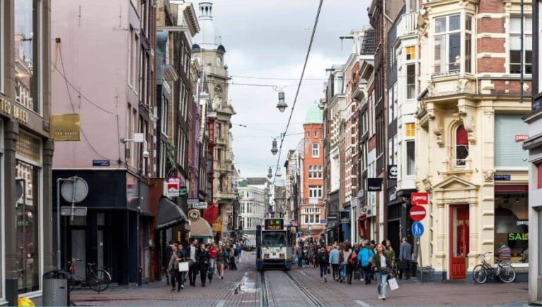 Winkelstraat in Amsterdam